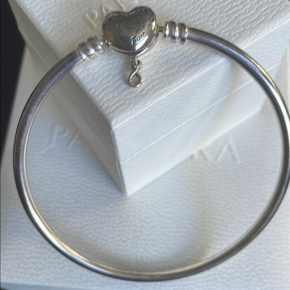 Pandora Silver Forever Infinity Heart Charm Bracelet